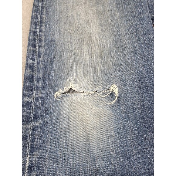 AG Adriano Goldschmied Jeans Mens 36X34 New Hero Straight Blue Distressed USA - Picture 5 of 16
